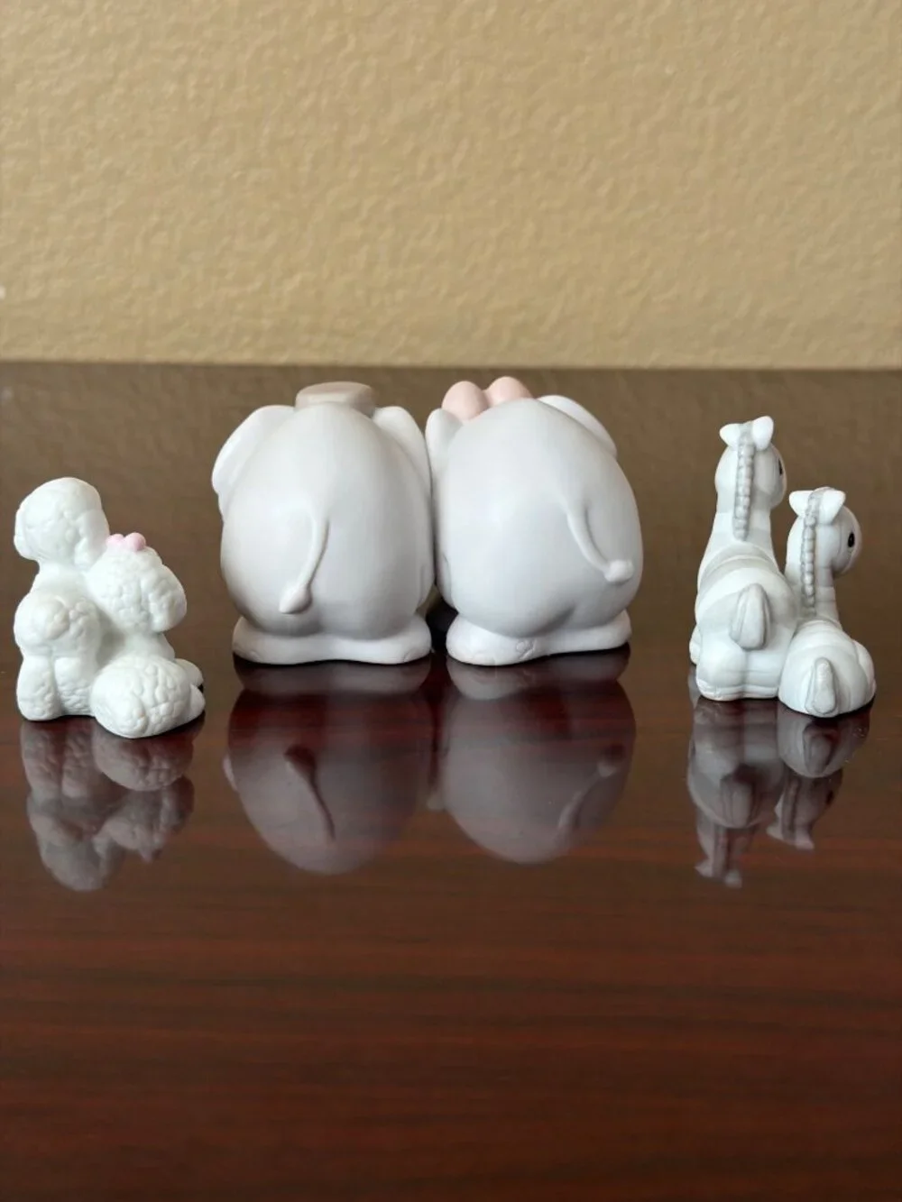 3 X Precious Moments Noah's Ark 2 By 2 Elephant 530131 Lamb 530077 Zebra 127809